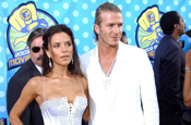 The Beckhams: Armani couple